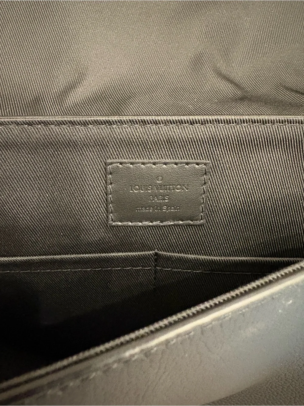 Men's Louis Vuitton Black Leather Christopher Messenger Bag